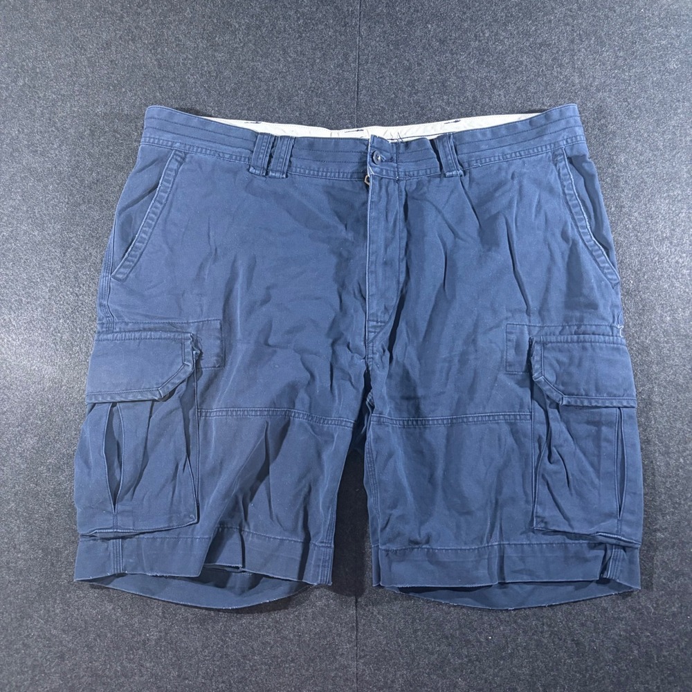 Polo Ralph Lauren Cargo Shorts Mens 44T Navy Blue Cotton Utility Workwear
